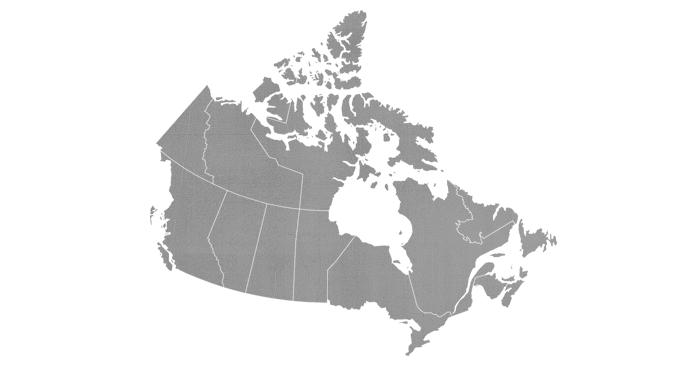 Karte des Landes Kanada