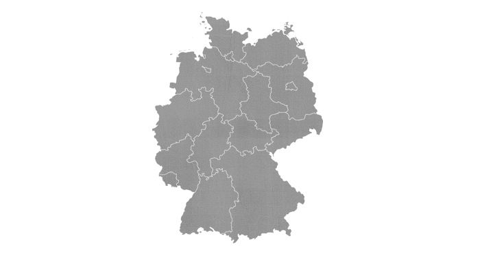 Karte des Landes Deutschland